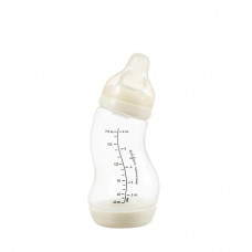 Антиколікова пляшечка для годування із силіконовою соскою 170 мл Difrax S-bottle Natural, Popcorn