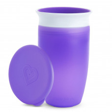 Чашка непроливна Munchkin Miracle 360 з кришкою 296 мл фіолетова (051861)