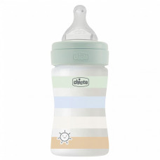 Пляшечка пластик Chicco Well-Being Colors 0+, 150мл, соска силікон, mint (28611.21)
