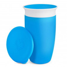 Чашка непроливна Munchkin Miracle 360 з кришкою 296 мл блакитна (051858)