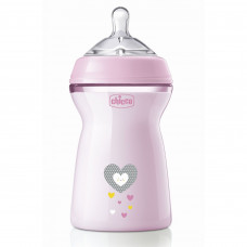 Пляшечка пластик Chicco Natural Feeling 330 мл, pink (81335.10)