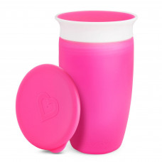 Чашка непроливна Munchkin Miracle 360 з кришкою 296 мл рожева (051859)