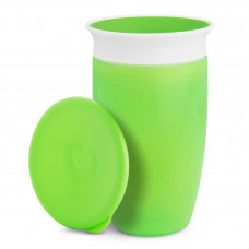 Чашка непроливна Munchkin Miracle 360 з кришкою 296 мл зелена (051860)