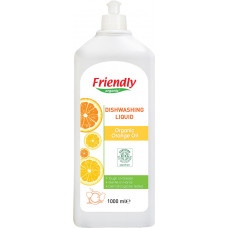 Органічний засіб для миття посуду Friendly Organic з апельсиновою олією 1000 мл