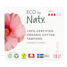 Органічні тампони Eco by Naty Super 18 шт